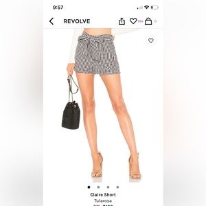 Tularosa claire short from revolve